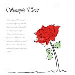 Rose Card with Sample Text